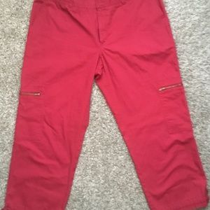 Izod red Capri sz 12 Capri pant